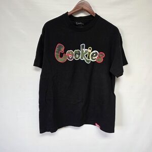 Cookies SF Mens Tee Shirt Size Large Short Sleeve Front Graphic Black